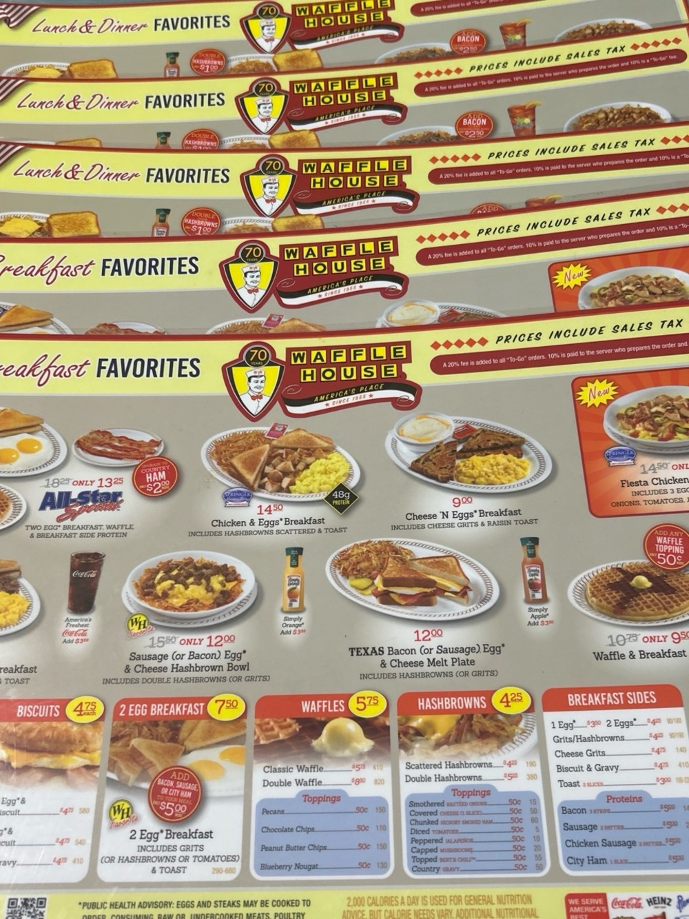 Retro Yellow & Red Menus